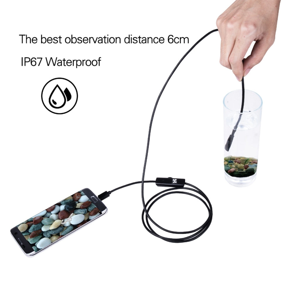 7mm Type-C Endoscope Camera for Android - Waterproof, Adjustable LEDs. Zydropshipping