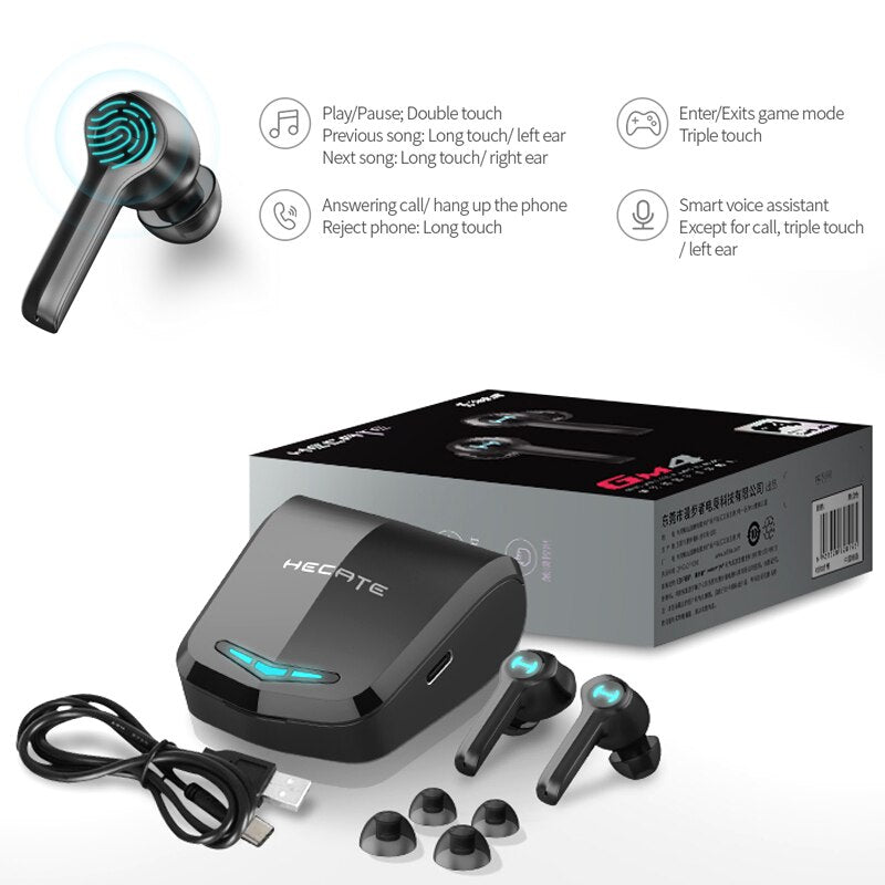 EDIFIER HECATE GM4:Wireless Gaming Earphones TWS Bluetooth Low Latency. Zydropshipping
