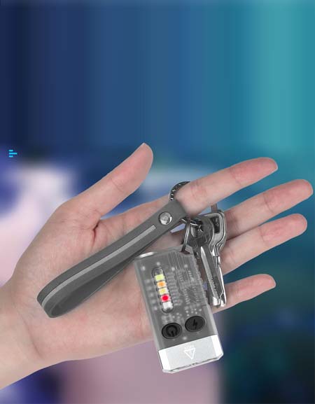 Spot Mini Portable Flashlight: Four-Color Light, USB Charging Zydropshipping