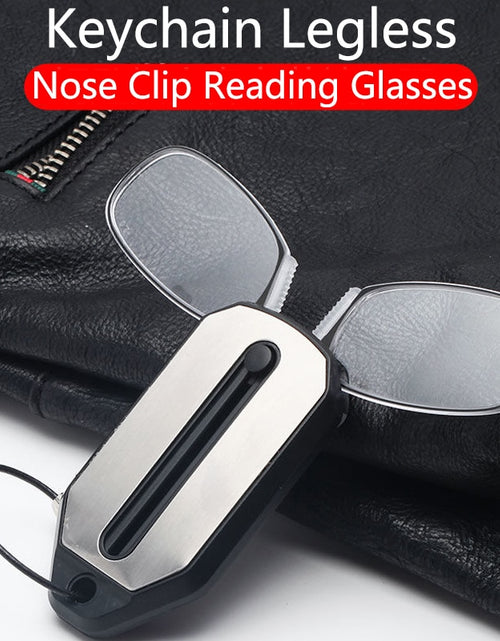 Load image into Gallery viewer, 2022 Folding Nose Clip Reading Glasses: Ultra-light &amp; Portable Diopter. Zydropshipping
