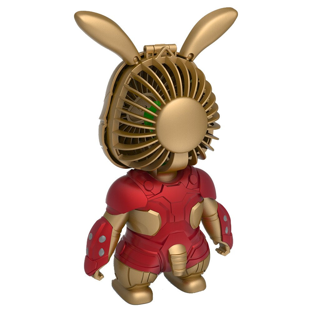 2023 new arrival Iron Rabbit Man Mini portable fan Cool. Zydropshipping