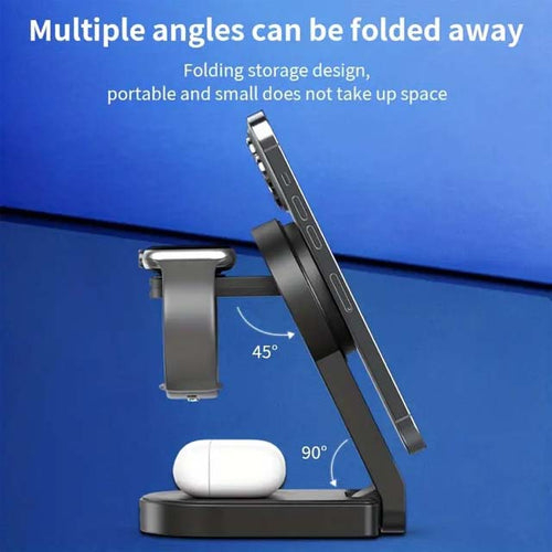 Load image into Gallery viewer, 3 in 1 Charging Station Fold able Magnetic Charger Zydropshipping
