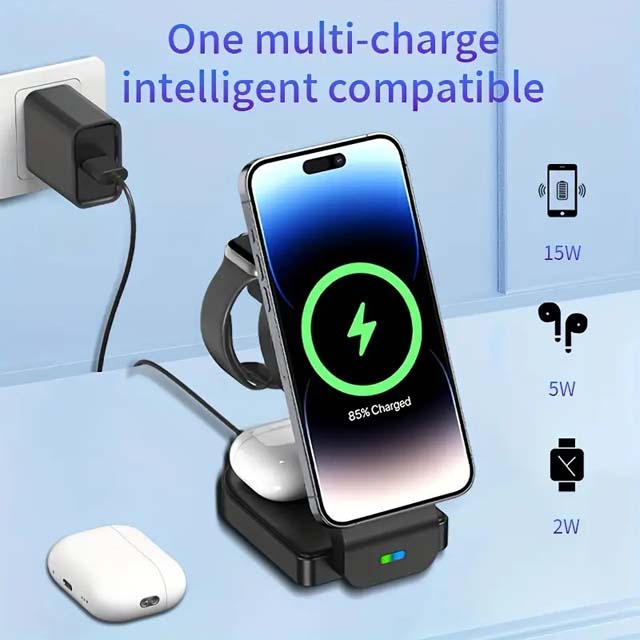 3 in 1 Charging Station Fold able Magnetic Charger Zydropshipping