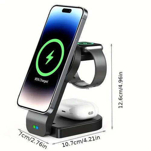 Load image into Gallery viewer, 3 in 1 Charging Station Fold able Magnetic Charger Zydropshipping
