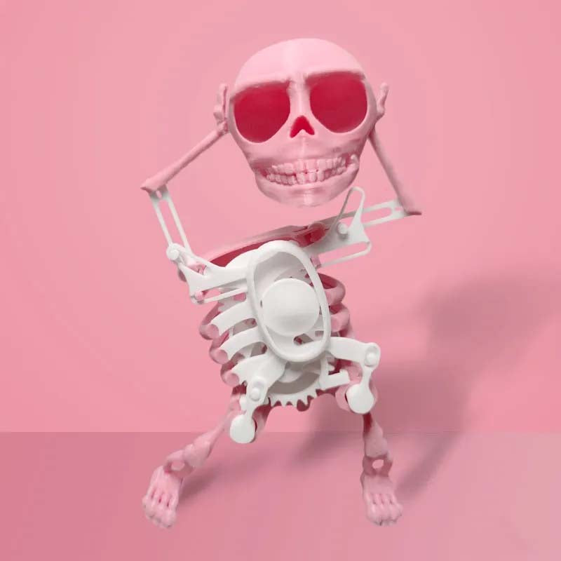 3D Printed Mini Skull Toy - Custom Funny Decompression Tool