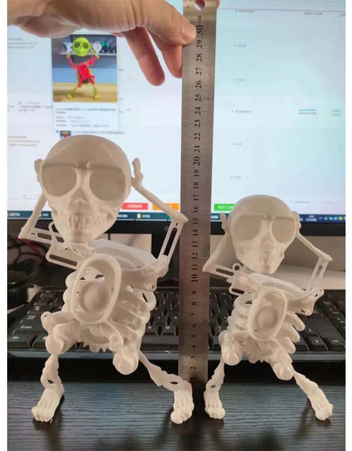 Load image into Gallery viewer, 3D Printed Mini Skull Toy - Custom Funny Decompression Tool
