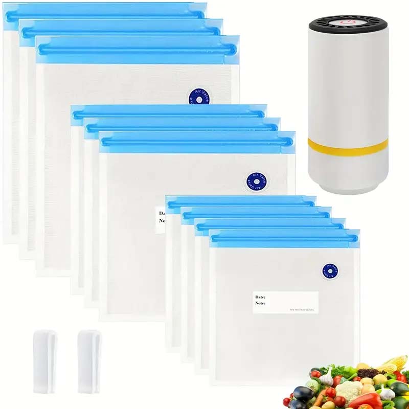 Portable 3-in-1 USB Vacuum Sealer Kit