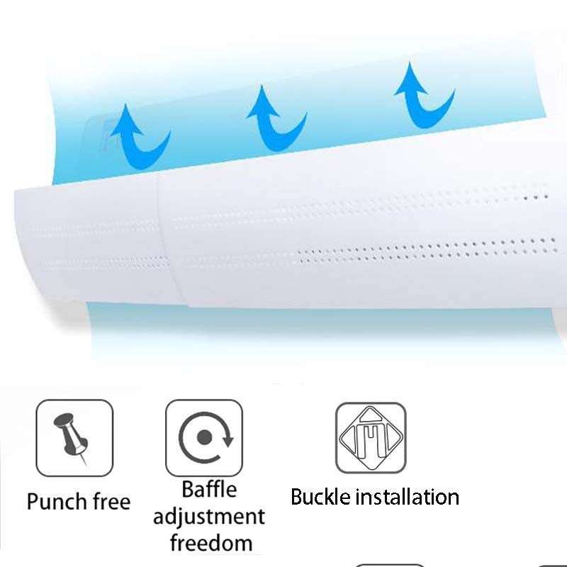 Retractable Adjustable Air Conditioner Wind Deflector by MJZCUICAN