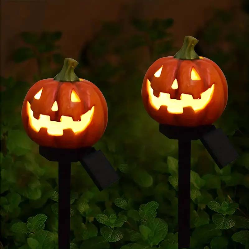 Autumn Magic Solar Jack O Lantern Light