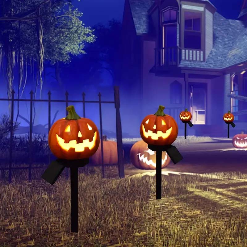 Autumn Magic Solar Jack O Lantern Light