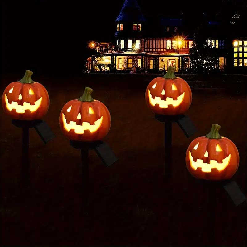 Autumn Magic Solar Jack O Lantern Light