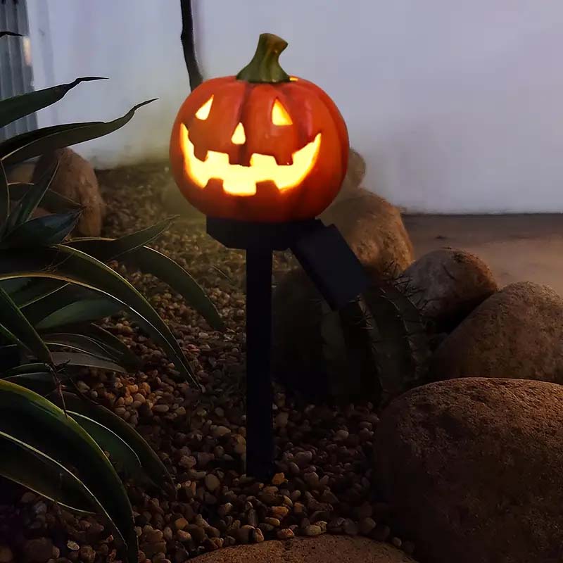 Autumn Magic Solar Jack O Lantern Light