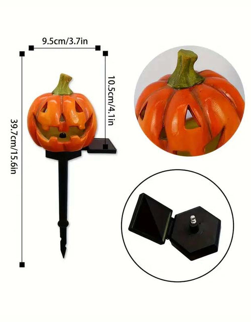 Load image into Gallery viewer, Autumn Magic Solar Jack O Lantern Light
