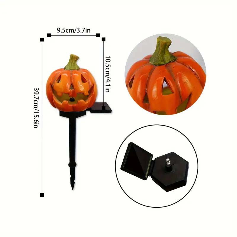 Autumn Magic Solar Jack O Lantern Light