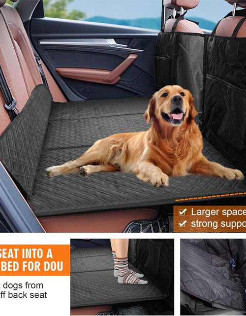 Load image into Gallery viewer, Back Seat Extender for Dogs - Waterproof Dog Hammock with Mesh Window
