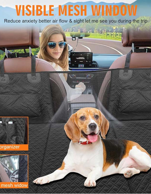 Load image into Gallery viewer, Back Seat Extender for Dogs - Waterproof Dog Hammock with Mesh Window
