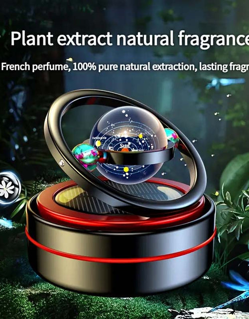 Load image into Gallery viewer, Solar-Powered Rotating Car Air Freshener – Aluminum Aromatherapy Diffuser
