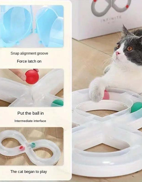 Load image into Gallery viewer, Interactive Cat Turntable Toy - Durable, Self-Entertainment for Indoor Cats Kittens.
