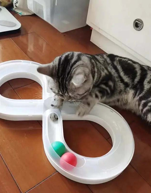 Load image into Gallery viewer, Interactive Cat Turntable Toy - Durable, Self-Entertainment for Indoor Cats Kittens.
