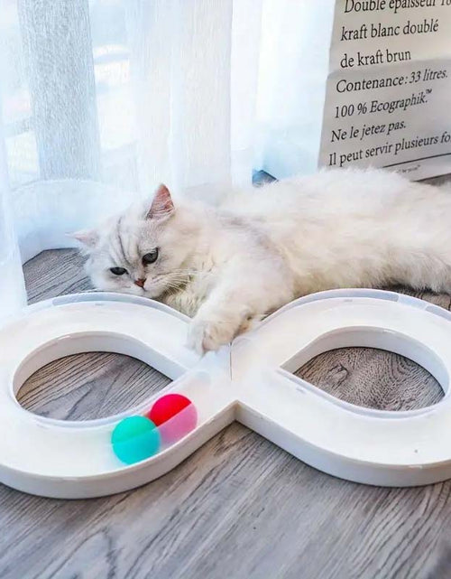 Load image into Gallery viewer, Interactive Cat Turntable Toy - Durable, Self-Entertainment for Indoor Cats Kittens.
