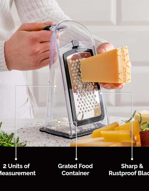 Load image into Gallery viewer, Cheese Grater with Garlic Crusher and Vegetable Peeler
