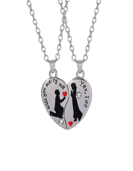 Load image into Gallery viewer, Chic Love: Couple Necklace Set - Ideal Valentine&#39;s Day Gift Zydropshipping
