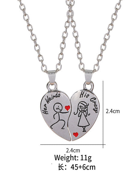 Load image into Gallery viewer, Chic Love: Couple Necklace Set - Ideal Valentine&#39;s Day Gift Zydropshipping
