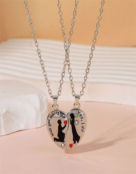 Load image into Gallery viewer, Chic Love: Couple Necklace Set - Ideal Valentine&#39;s Day Gift Zydropshipping
