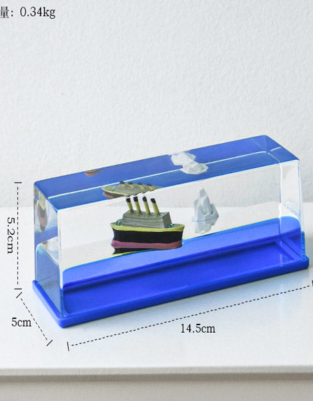 Load image into Gallery viewer, Cruise Ship Drift Bottle Desktop Ornament - Titanic Style Iceberg Decompression Gift Zydropshipping
