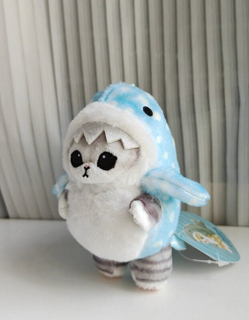 Load image into Gallery viewer, Cute Shark Cat Fried Shrimp Plush Doll Keychain Zydropshipping
