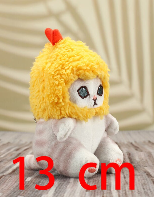 Load image into Gallery viewer, Cute Shark Cat Fried Shrimp Plush Doll Keychain Zydropshipping
