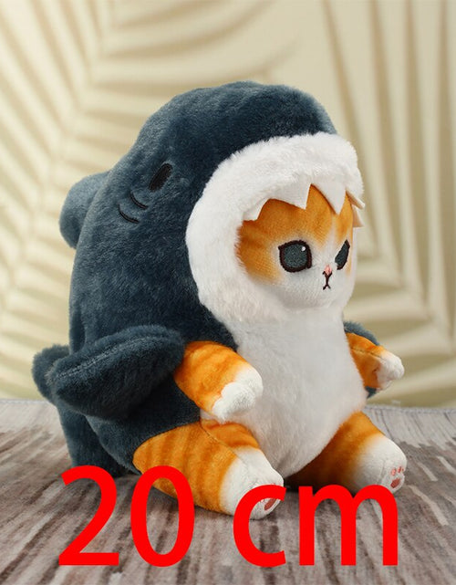 Load image into Gallery viewer, Cute Shark Cat Fried Shrimp Plush Doll Keychain Zydropshipping
