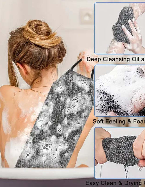 Load image into Gallery viewer, Stretchable Dual-Layer Exfoliating Back Scrubber
