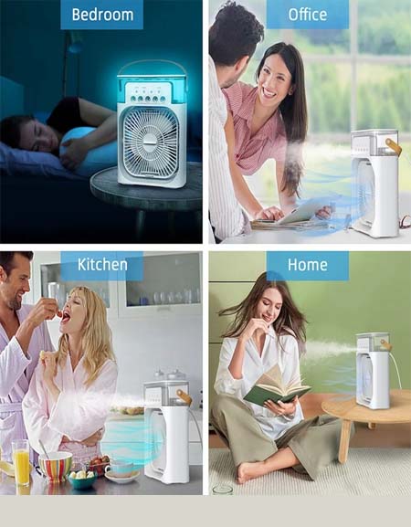 Load image into Gallery viewer, Effortless Cooling: USB Water-Cooled 5-in-1 Fan &amp; Humidifier - Beat the Heat Anywhere Zydropshipping
