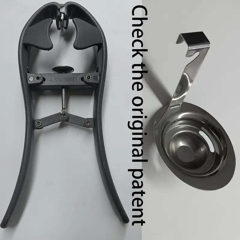 Stainless Steel Egg Cracker - Easy Eggshell Cutter & Separator