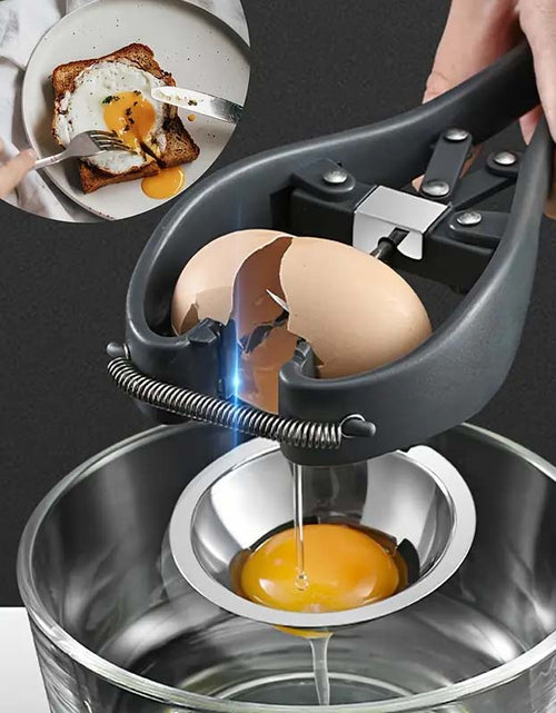 Load image into Gallery viewer, Stainless Steel Egg Cracker - Easy Eggshell Cutter &amp; Separator
