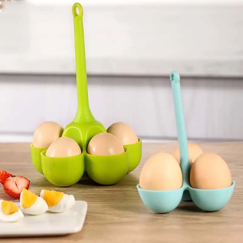 Silicone 3-Cavity Egg Steamer Tray