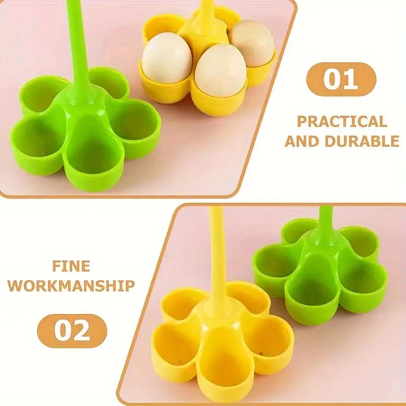 Silicone 3-Cavity Egg Steamer Tray