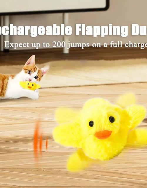 Load image into Gallery viewer, Flapping Wings Duck Interactive Cat Toy
