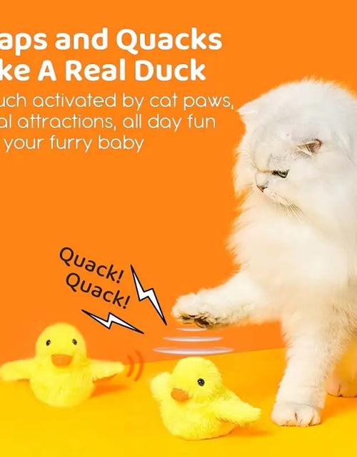 Load image into Gallery viewer, Flapping Wings Duck Interactive Cat Toy
