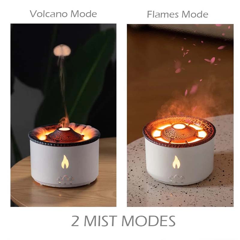 Essential Volcano Flame Oil Diffusers Zydropshipping