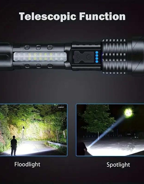 Load image into Gallery viewer, Ultra Bright Rechargeable LED Flashlight - USB Tactical
