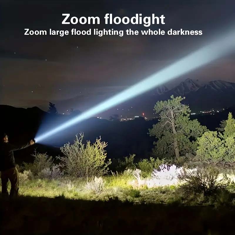 Ultra Bright Rechargeable LED Flashlight - USB Tactical