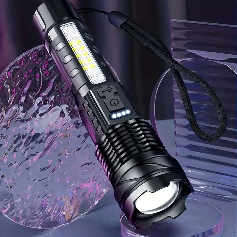 Ultra Bright Rechargeable LED Flashlight - USB Tactical