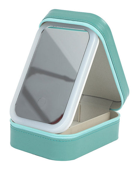 Load image into Gallery viewer, Foldable LED Makeup Mirror &amp; Travel Jewelry Box Zydropshipping
