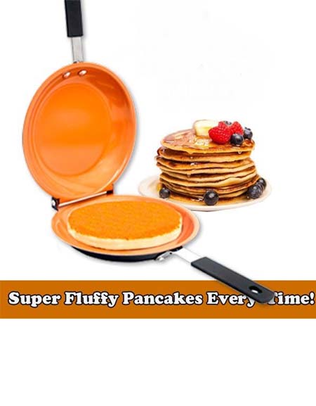 Load image into Gallery viewer, Ultimate Flippin&#39; Ease Double Non-Stick Pancake Pan: Effortless Flipping for Perfect Pancakes Every Time
