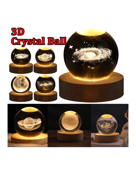 Galaxy Crystal Ball Table LED Night Light - Illuminate Your Space with Celestial Beauty Zydropshipping