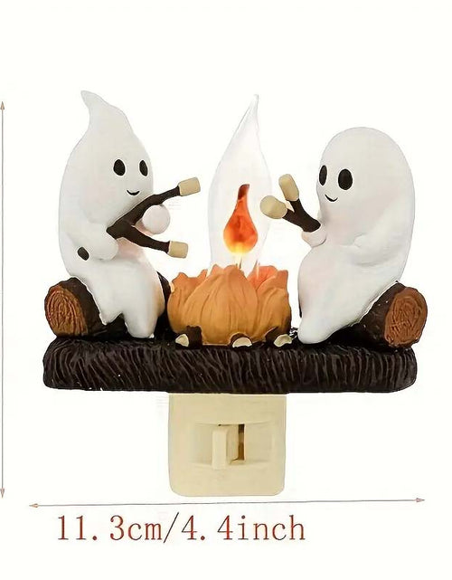 Load image into Gallery viewer, 3D LED Ghost Campfire Flicker Flame Night Light.
