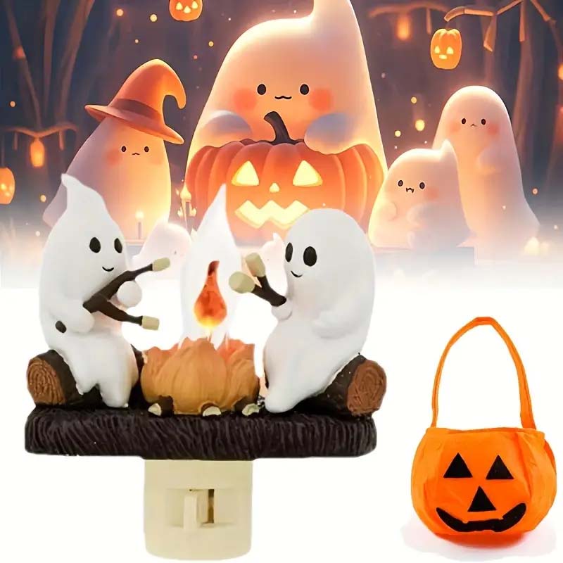 3D LED Ghost Campfire Flicker Flame Night Light.