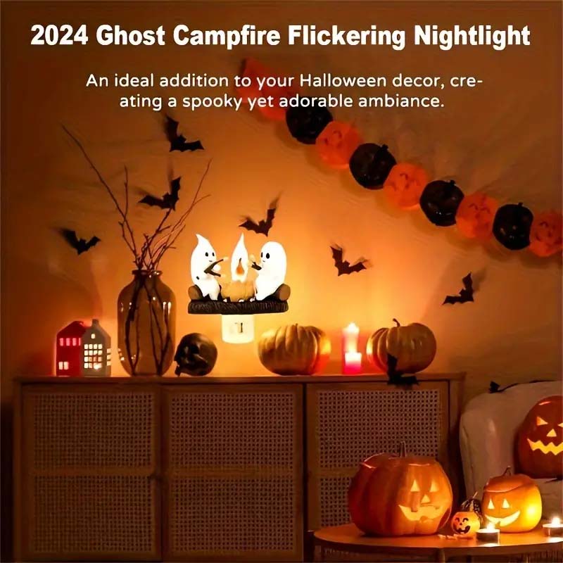 3D LED Ghost Campfire Flicker Flame Night Light.